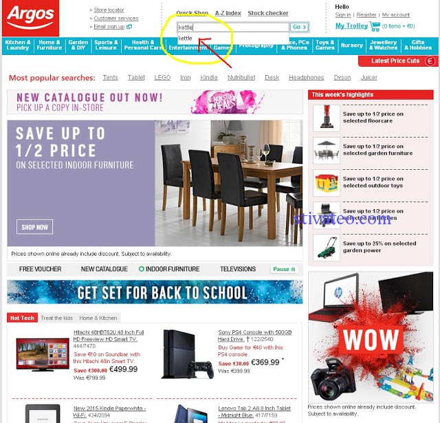 stiva teo, 愛爾蘭日常用品 argos 1