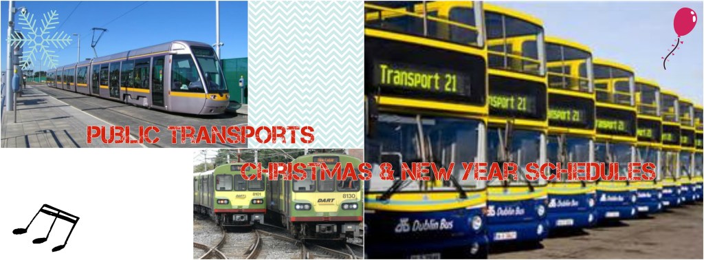 【愛爾蘭交通】公共交通聖誕節和新年的操作時間