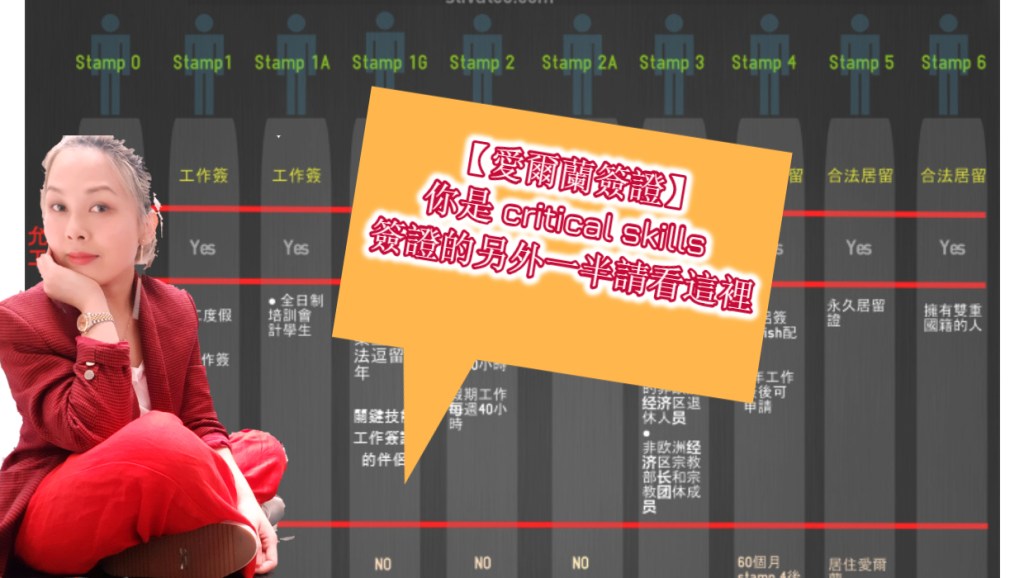 【愛爾蘭簽證】你是 critical skills&nbsp;簽證的另外一半請看這裡
